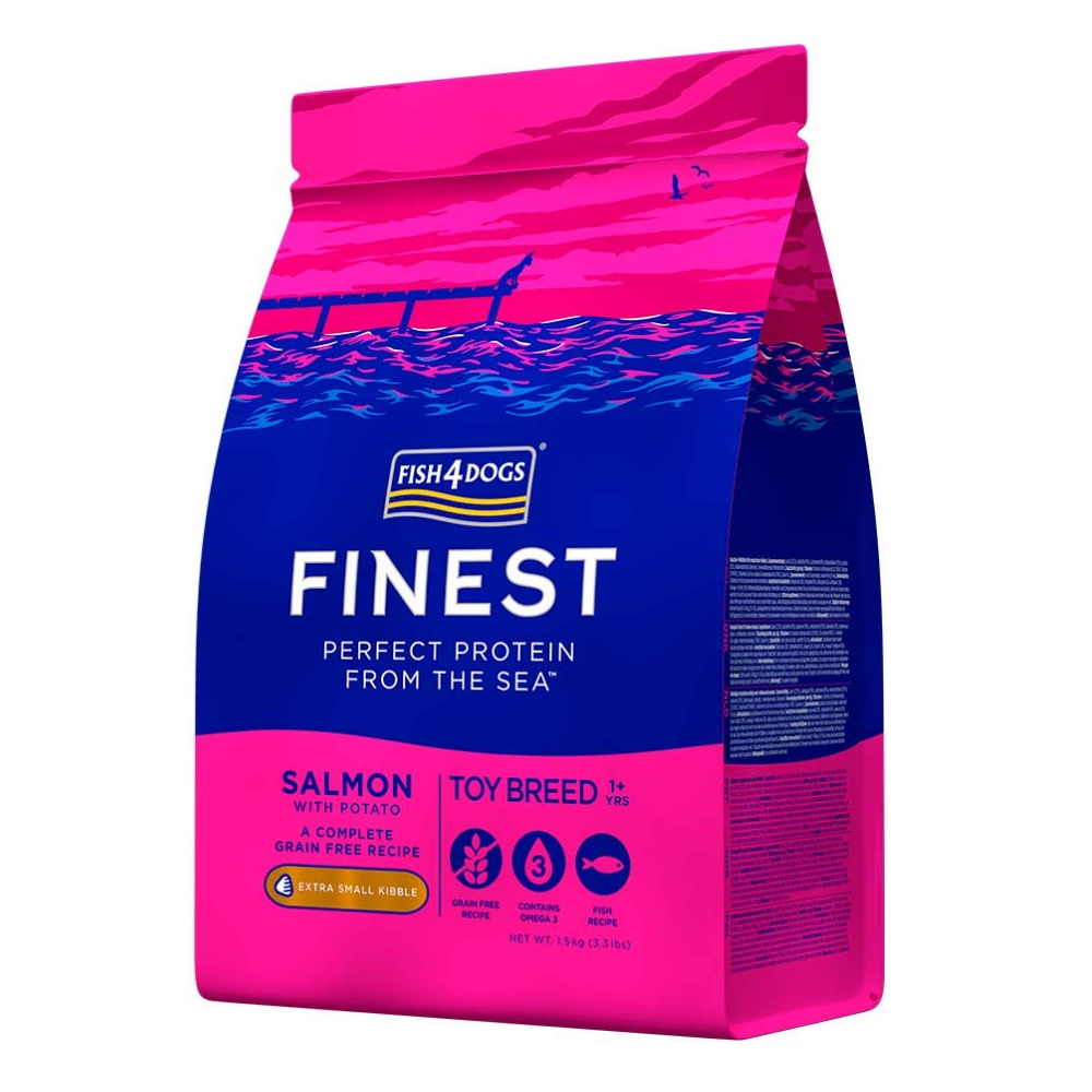 Fish 4 Dogs Finest Salmon Toy Breed Adult Dog Dry Food