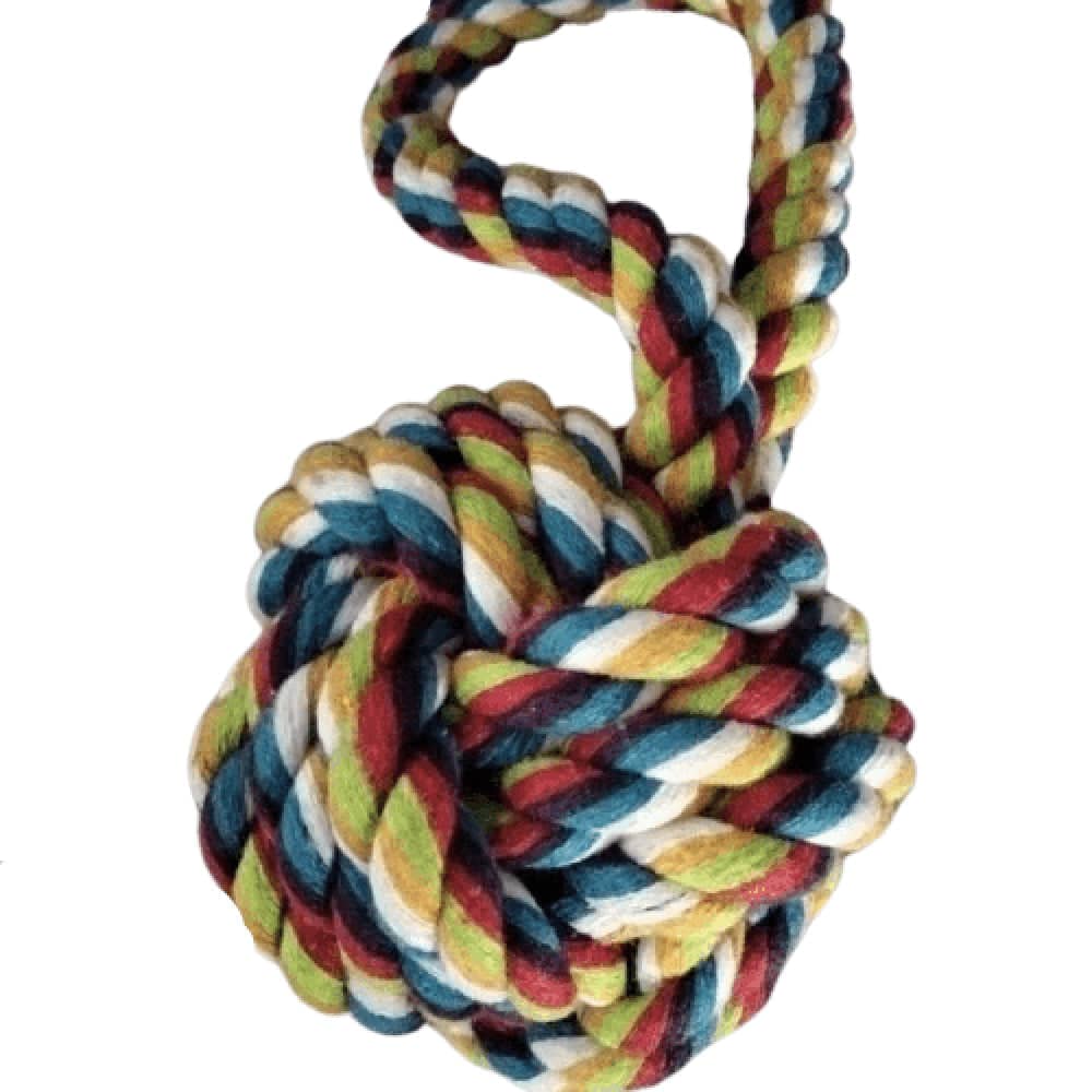 Emily Pets Tug Ball Toy for Dogs (Multicolor)