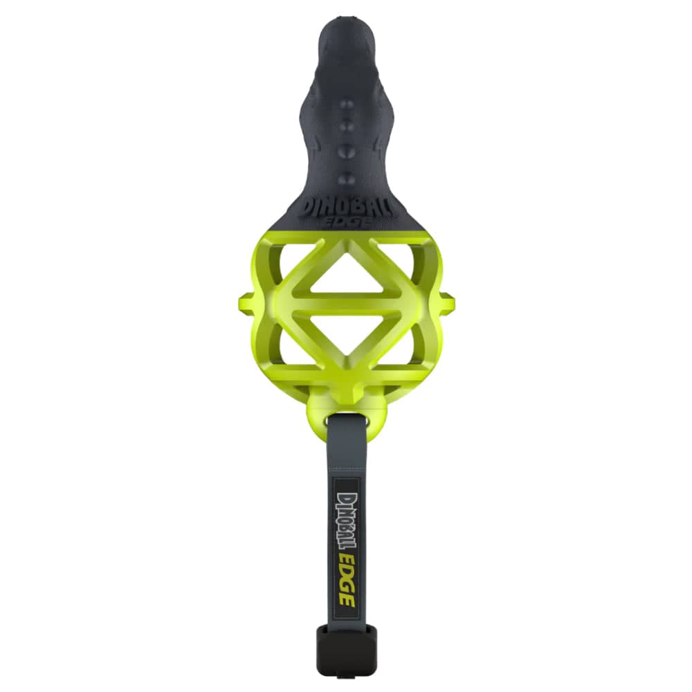 Gigwi Dinoball Edge with Strap Chew Toy for Dogs (Green)