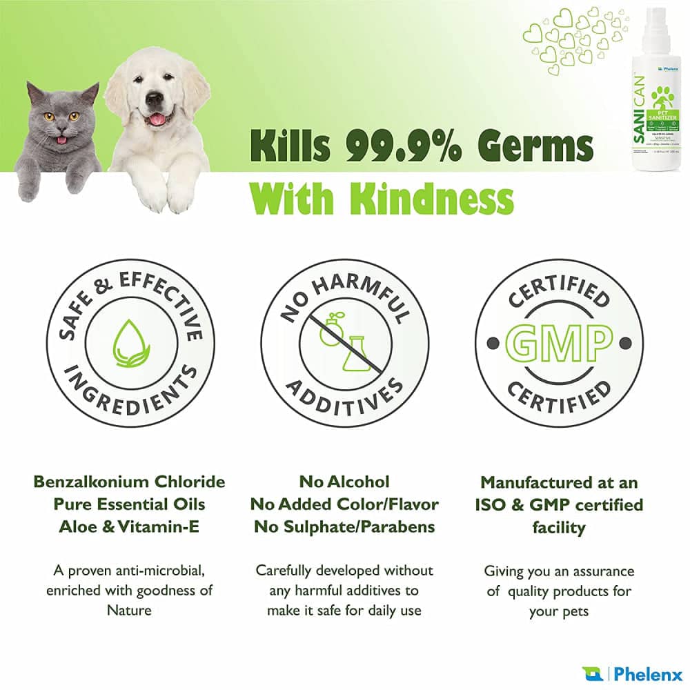 Phelenx Sanican Sensitive Sanitizer for Pets