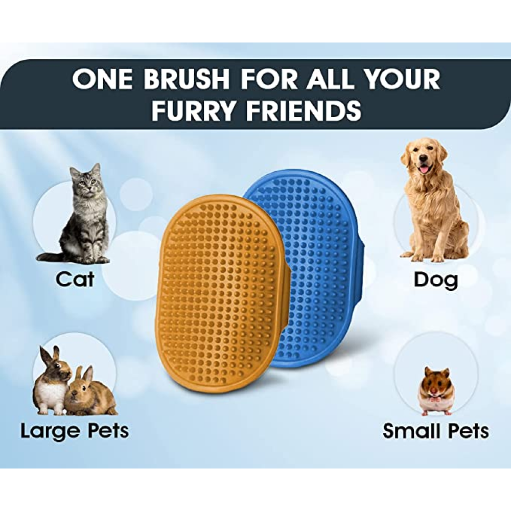 Boltz Bath and Deshedding Brush for Pets (Assorted)