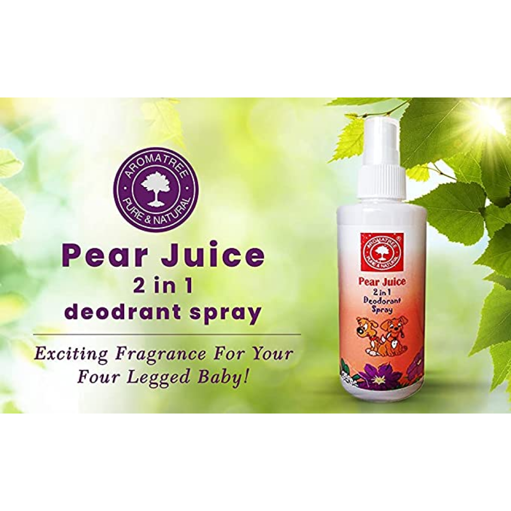 AromaTree Pear juice Fragrance 2 in 1 Deodorant Spray for Pets