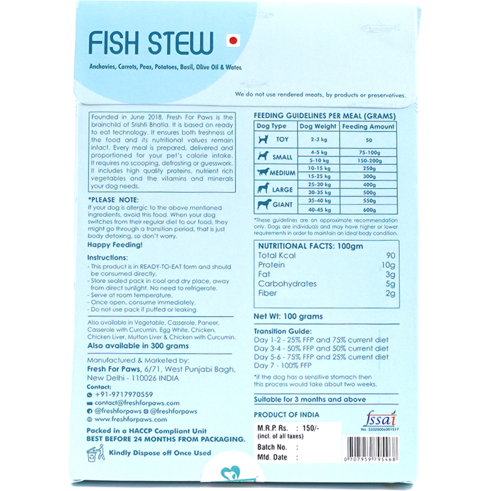 Fresh For Paws Chicken Liver Stew & Fish Stew Dog Wet Food