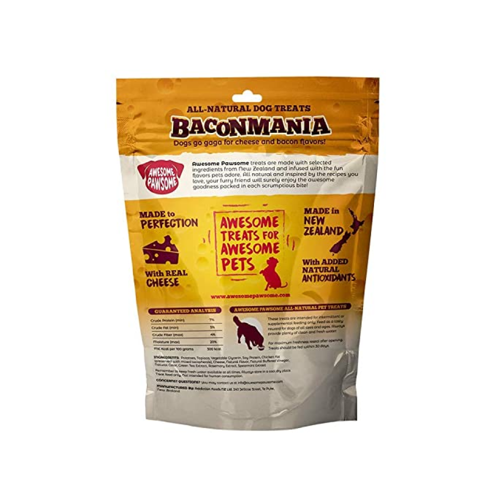 Awesome Pawsome Aconmania Baconmania All-Natural Grain-Free Dog Treats