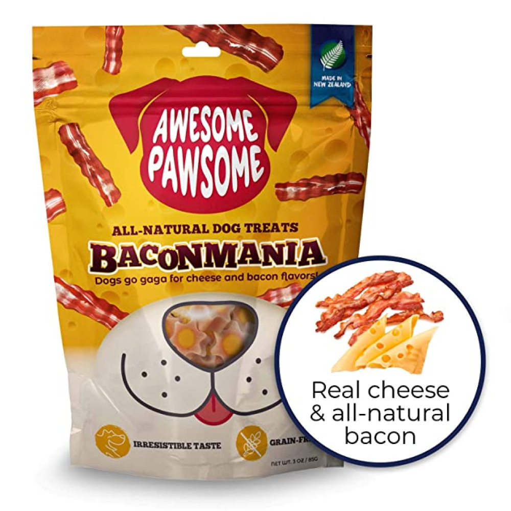 Awesome Pawsome Aconmania Baconmania All-Natural Grain-Free Dog Treats