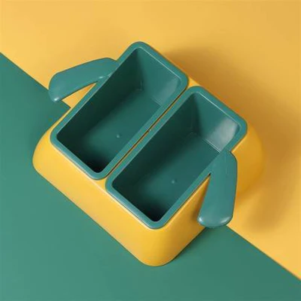 Emily Pets Rubber Base Multifunction Double Bowl For Pets