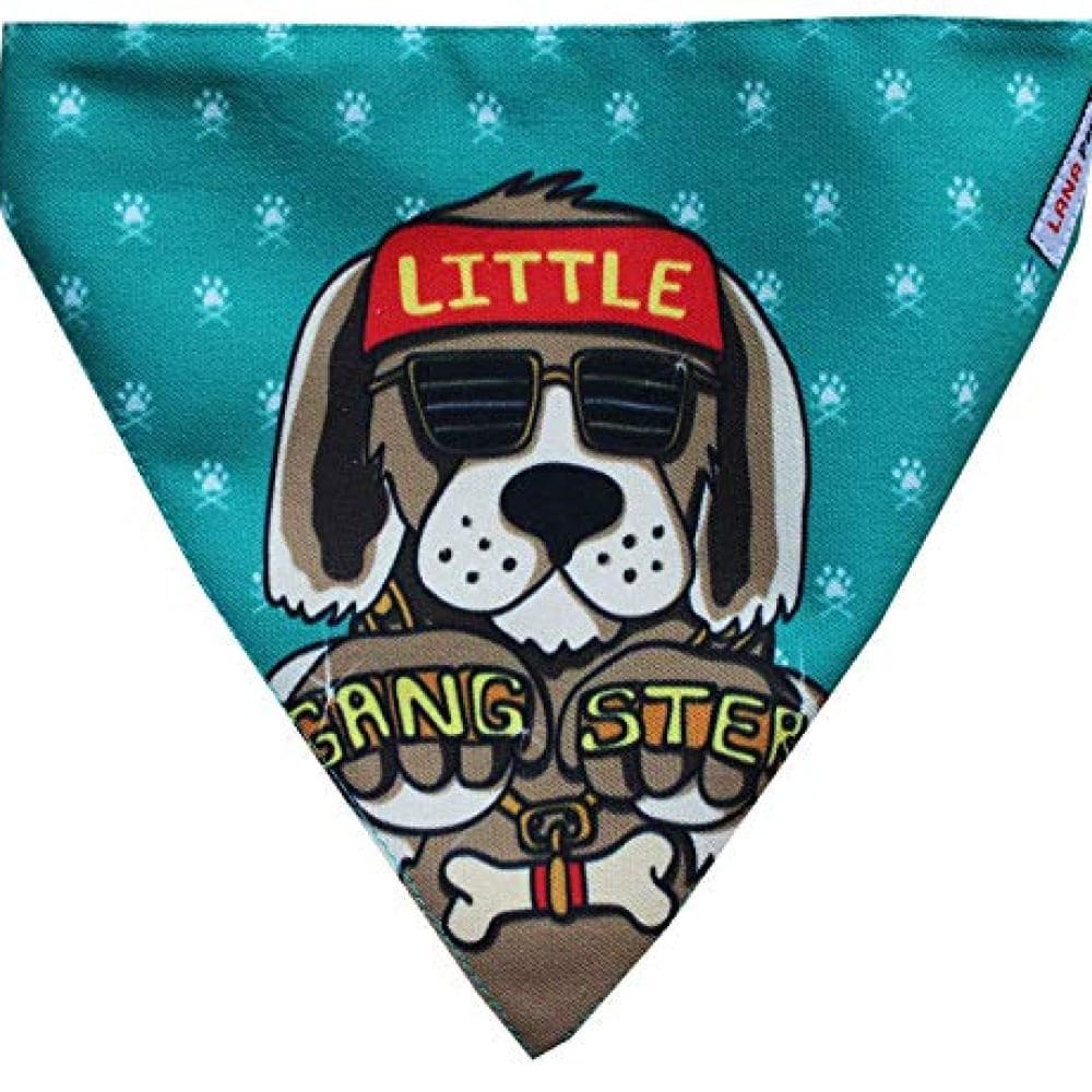 Lana Paws Little Gangster Adjustable Dog Bandana/ Scarf