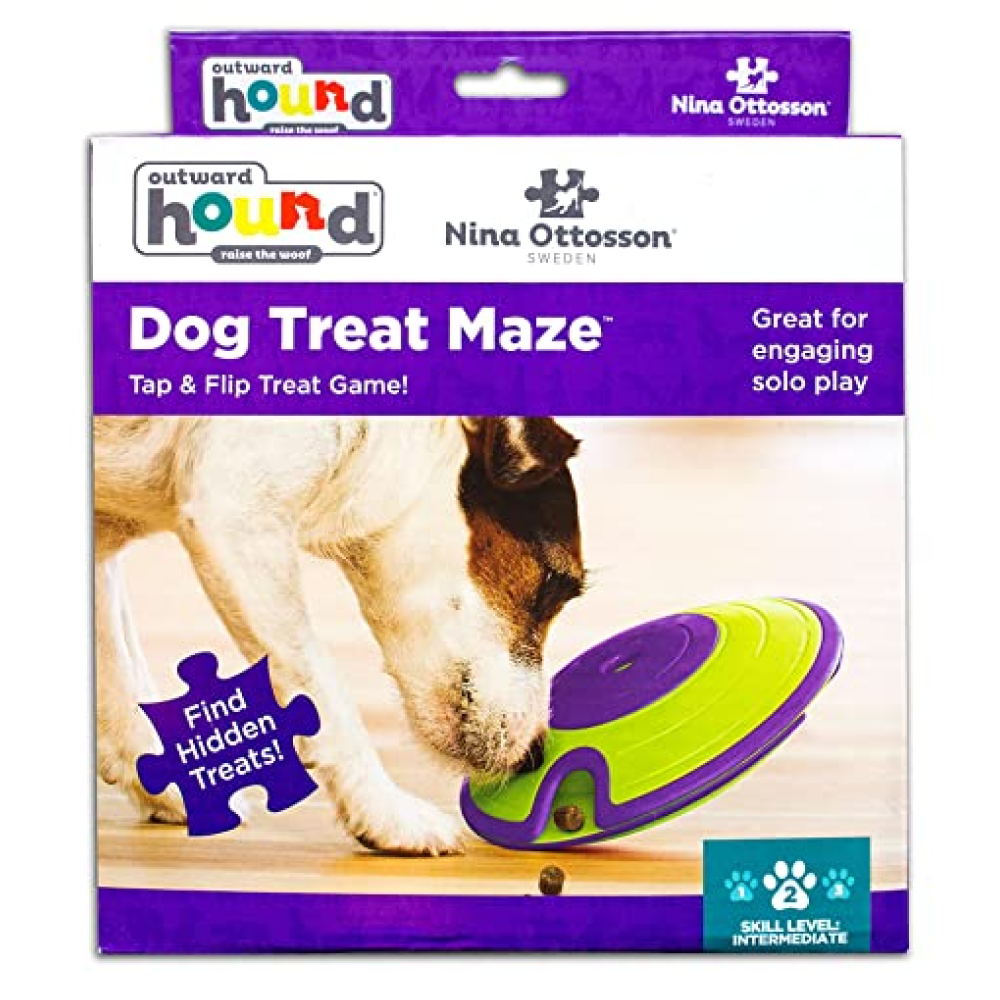 Outward Hound Nina Ottosson Treat Maze Puzzle for Dogs (Level-2 Intermediate)