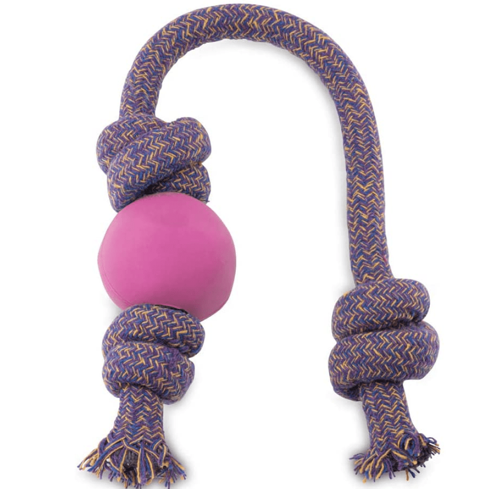 Beco Rubber Ball On Rope Toy for Dogs