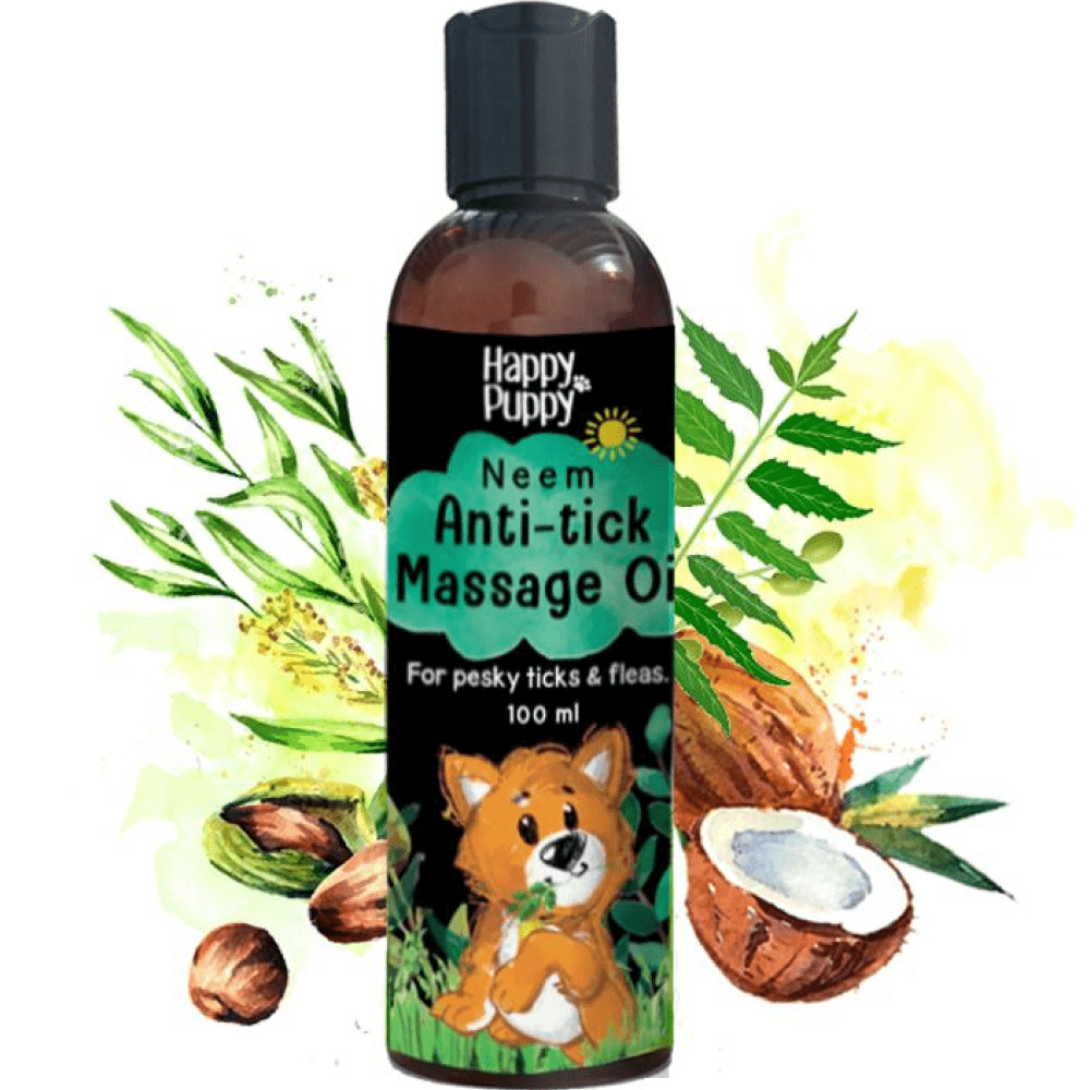 Happy Puppy Organic Anti-Tick Spa Massage Oil - Neem