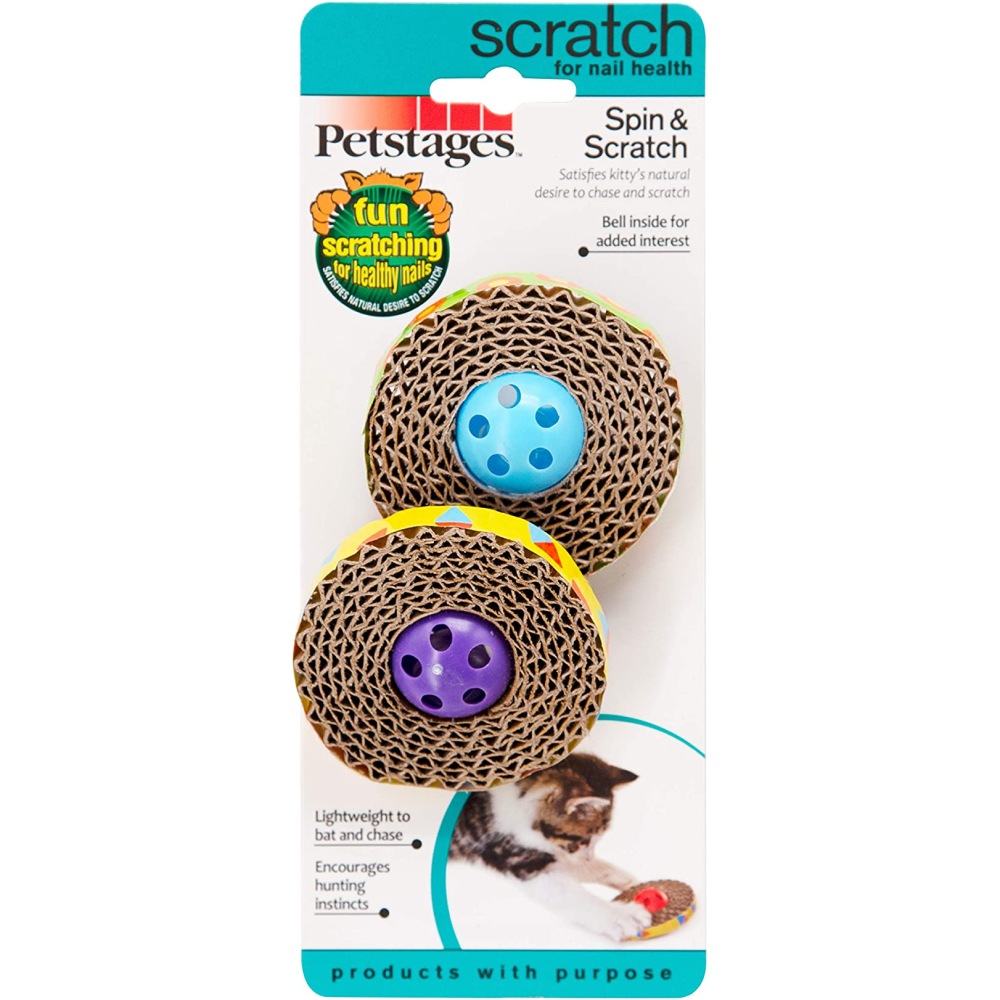Outward Hound Spin & Scratch Cat Toy