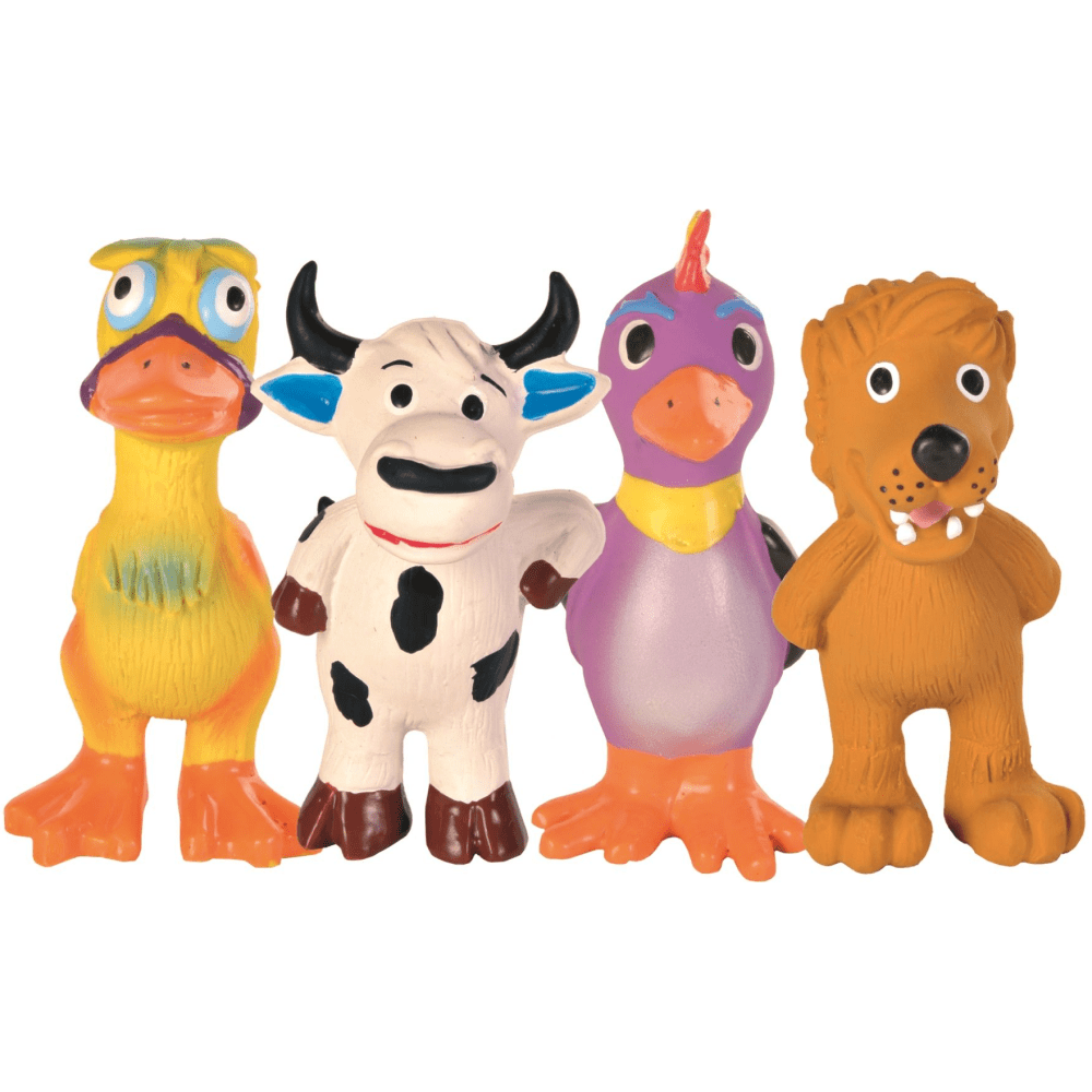 Trixie Mini Animal Faces Latex Toy (Assorted)