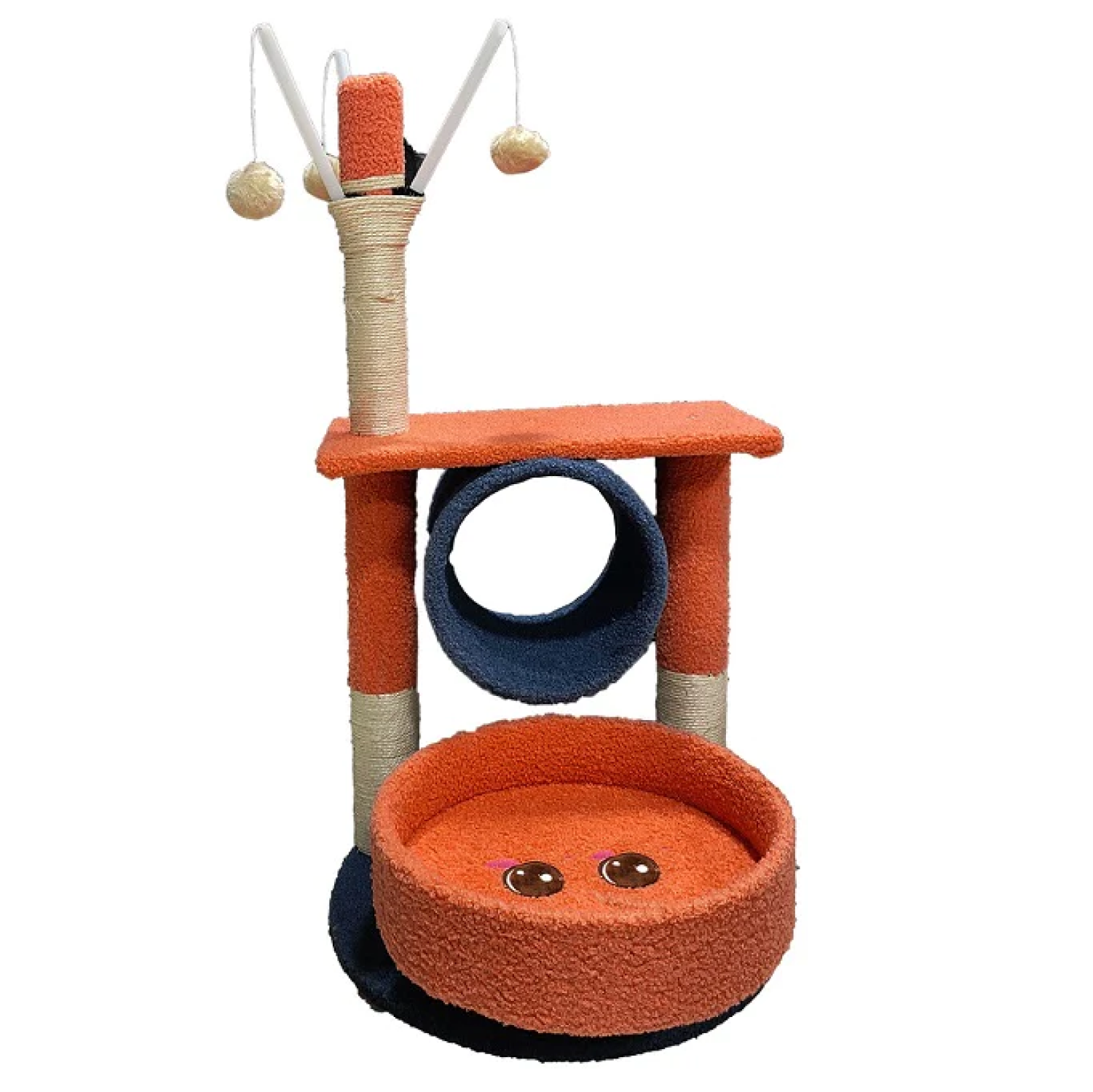 Goofy Tails Tree Post with Toy for Cats