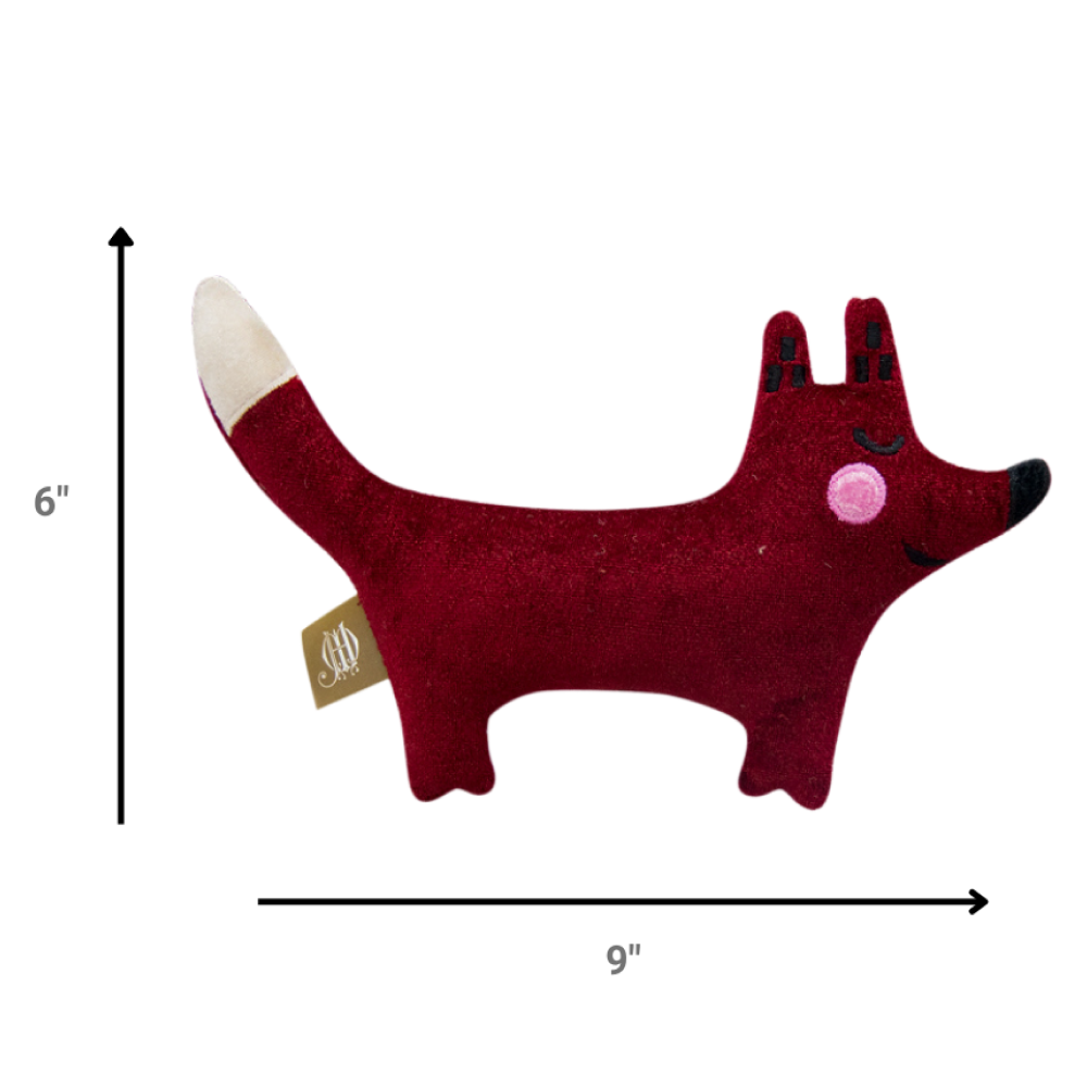 Jazz My Home Fox Dog Toy for Dogs (Hand-Made)