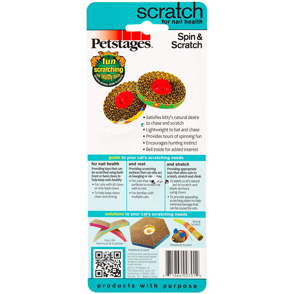 Outward Hound Spin & Scratch Cat Toy