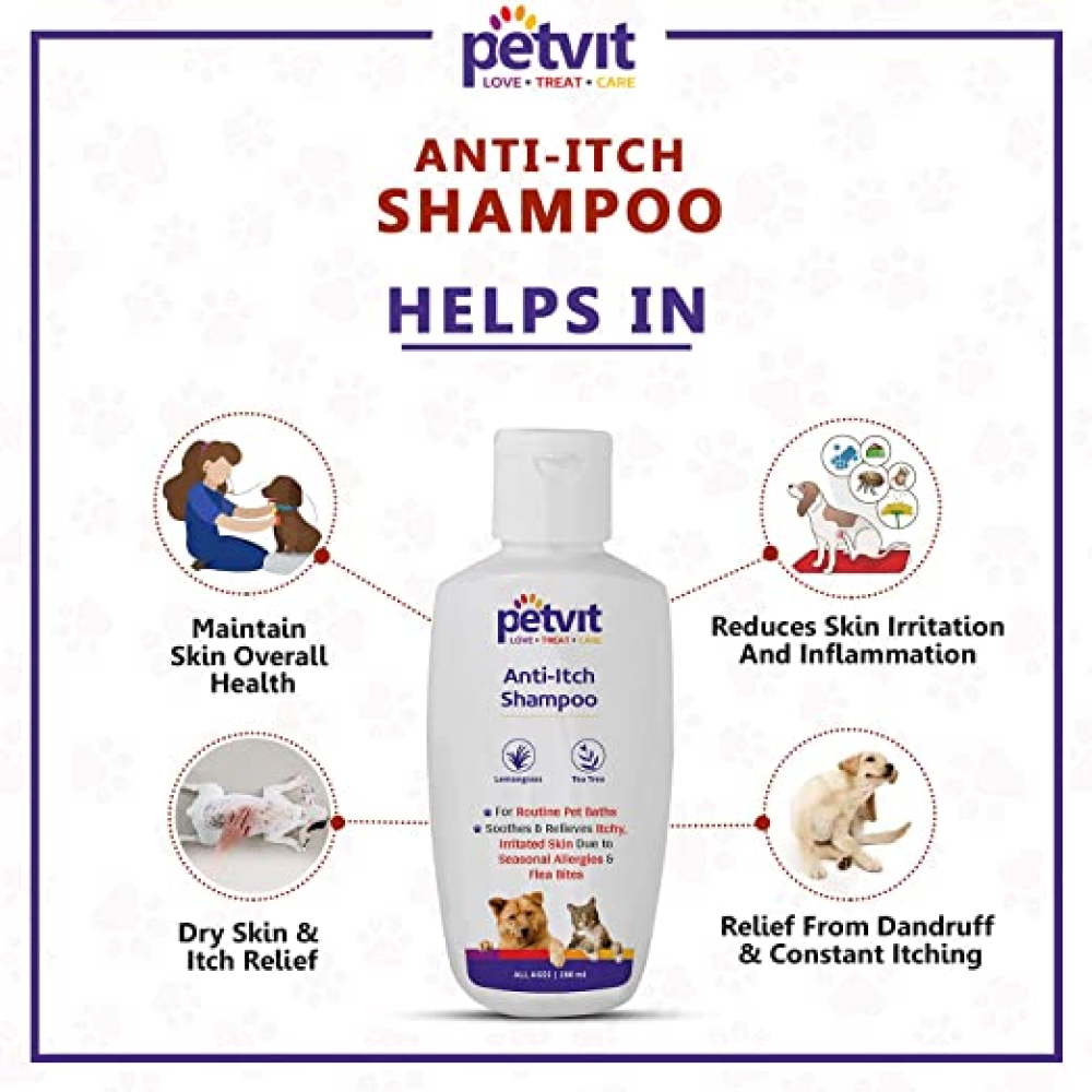 Petvit Anti-Itch Shampoo for Pets (Buy 1 Get 1 Free)