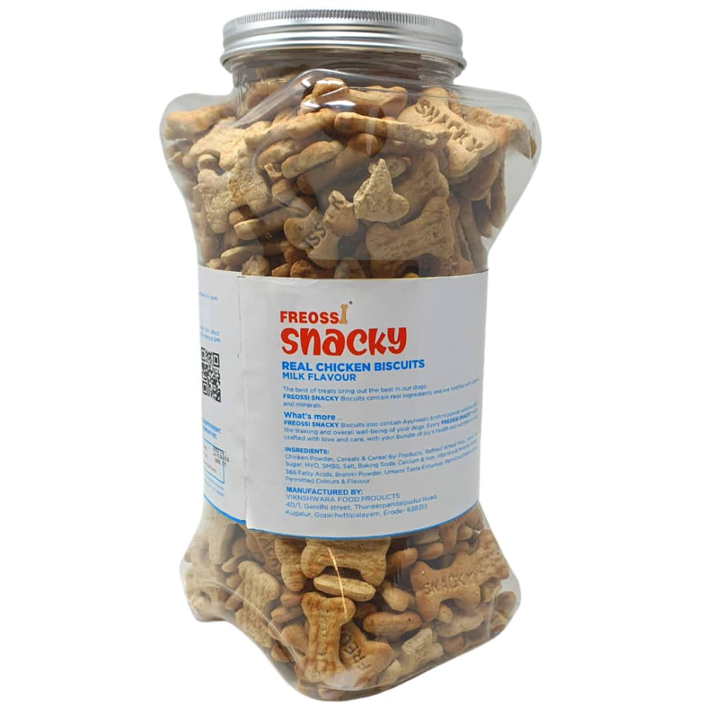 Freossi Snacky Calcium Fortified Milk Flavour Biscuits for Dogs