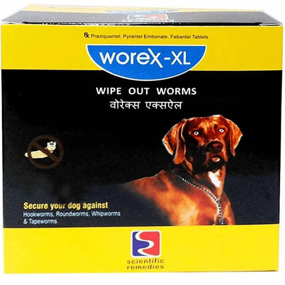 Scientific Remedies Worex Dewormer Tablets for Dogs (XL)