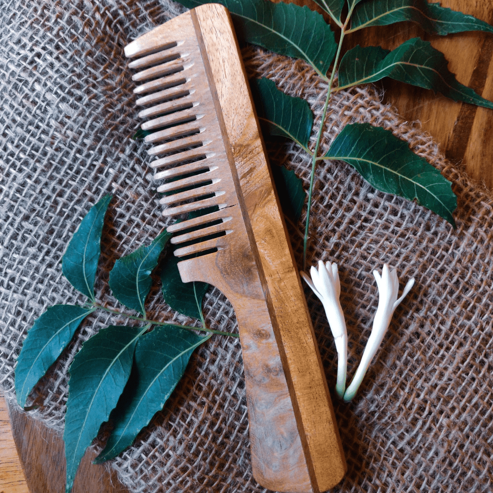 Happy Puppy Organic Neem Wood Detangling Comb