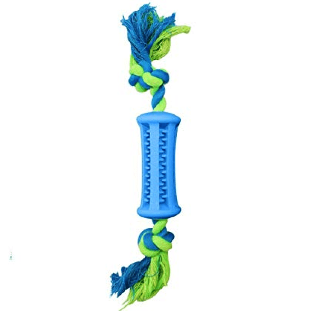Emily Pets Toothbrush Stick Dental Care Toy with Rope for Dogs