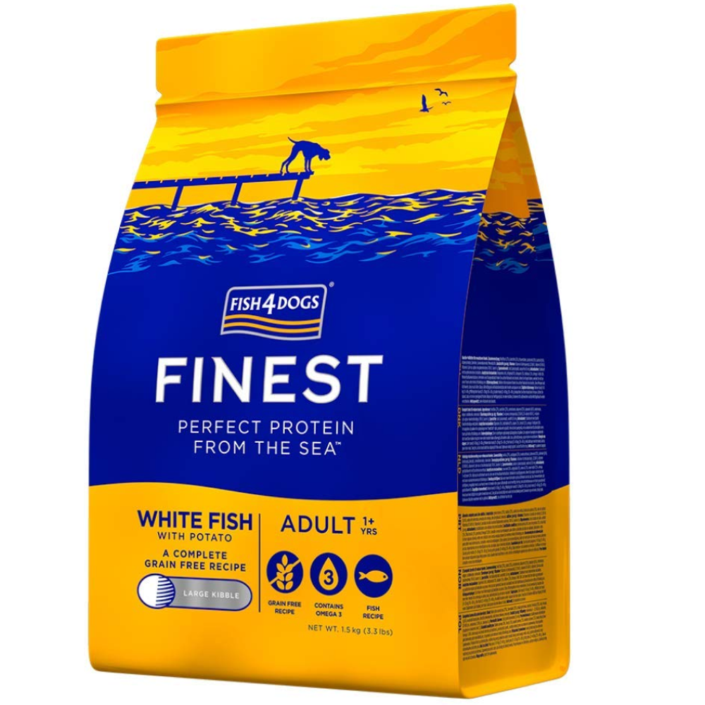 Fish 4 Dogs Finest White Fish with Potato Adult Dog Dry Food