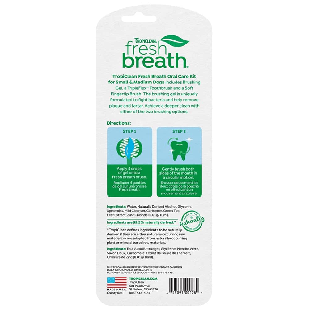 Tropiclean Fresh Breath Oral Care Traditional Kit For Puppies
