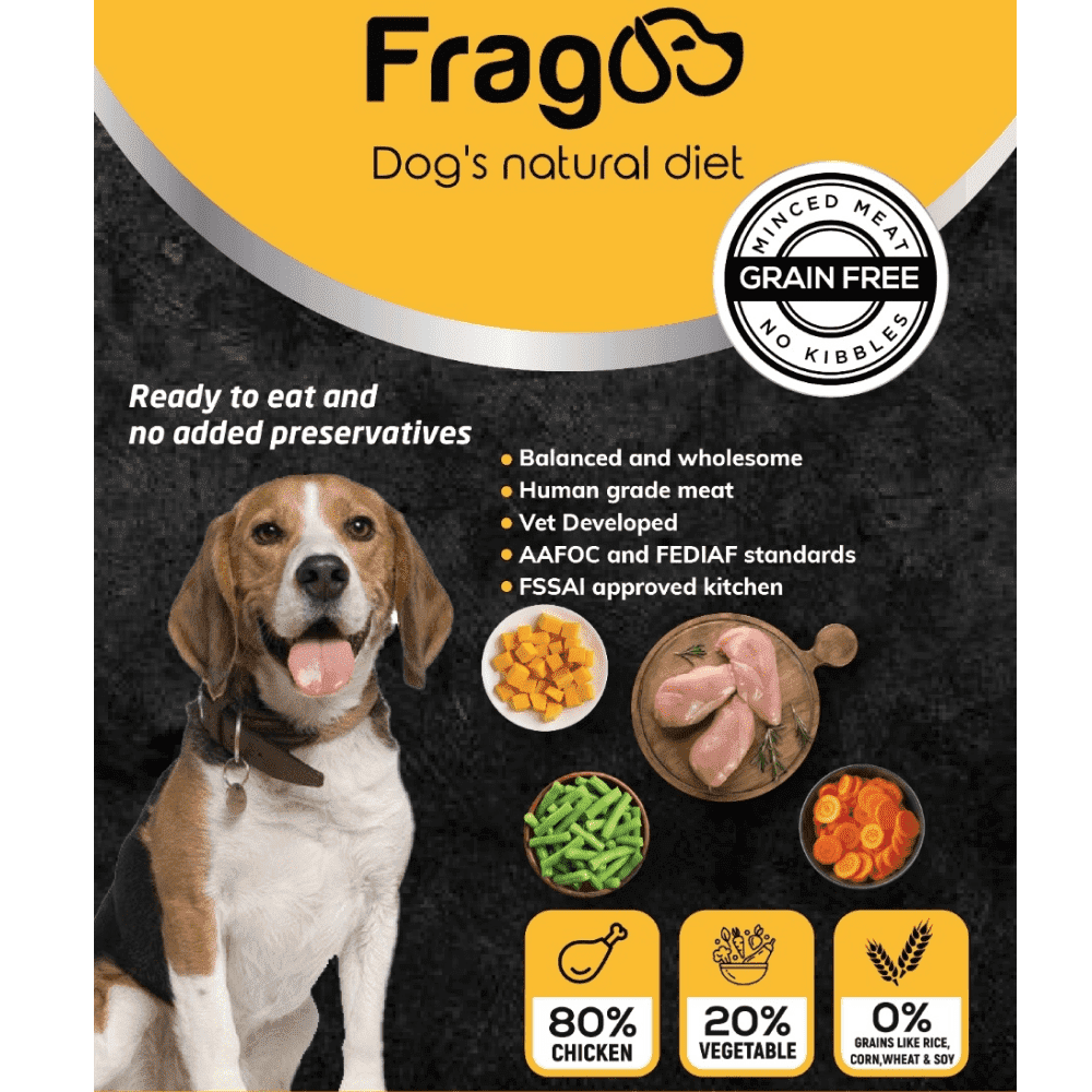 Frago Chicken and Vegetables Balanced Dog Wet Food