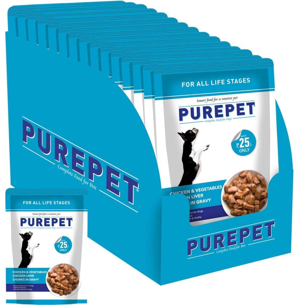 Purepet Chicken & Vegetable Chunks in Gravy Adult Wet Dog Food