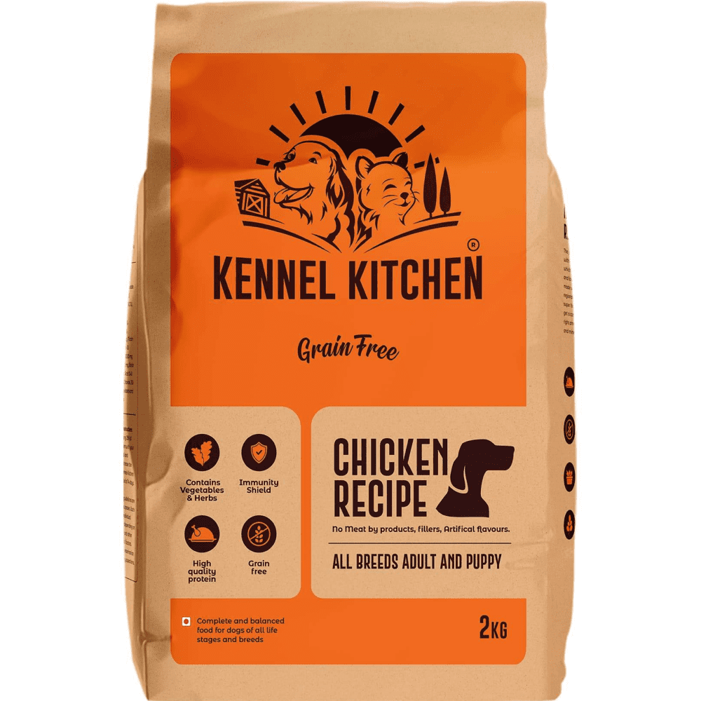 Kennel Kitchen Grain Free Chicken Egg and Chickpeas Dog Dry Food for Adults & Puppies