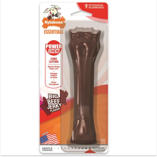 Nylabone Beef Jerky Flavor Frenzy Power Chew Souper Dog Toy