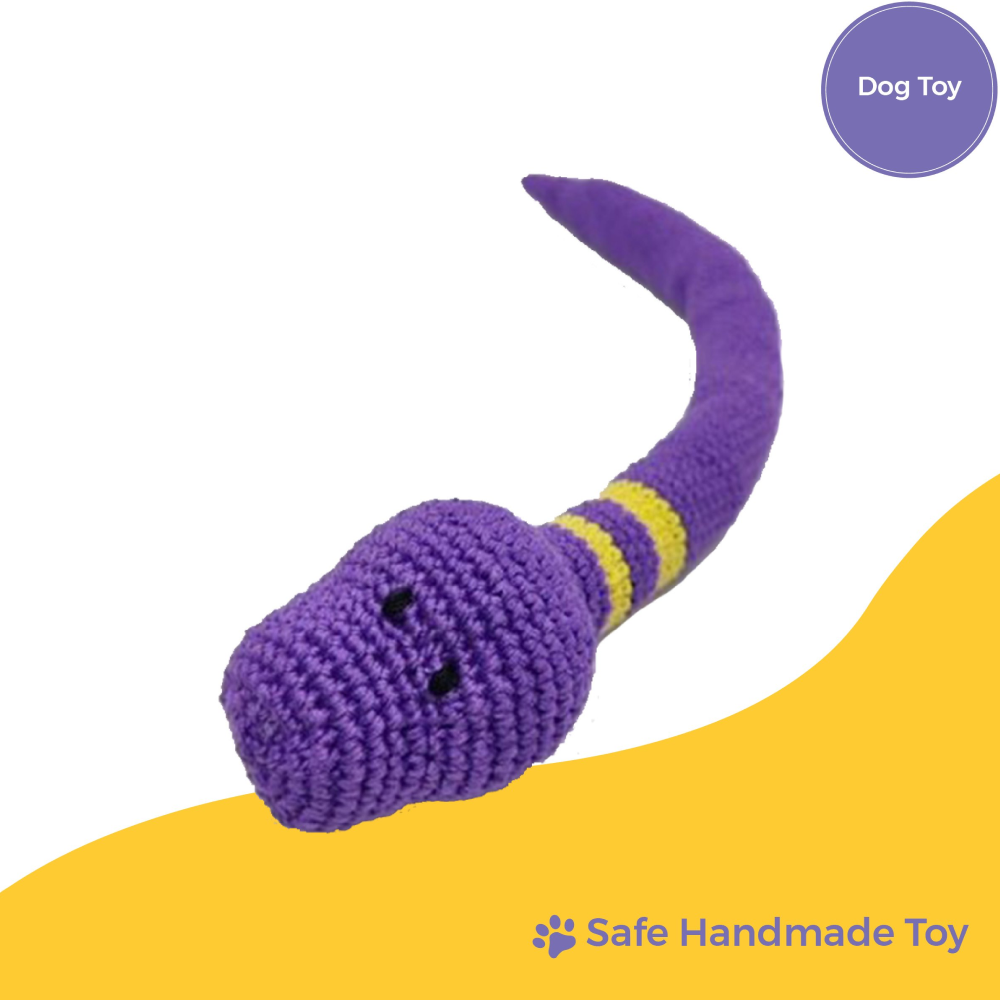 Captain Zack Crochet Snake Toy for Dogs