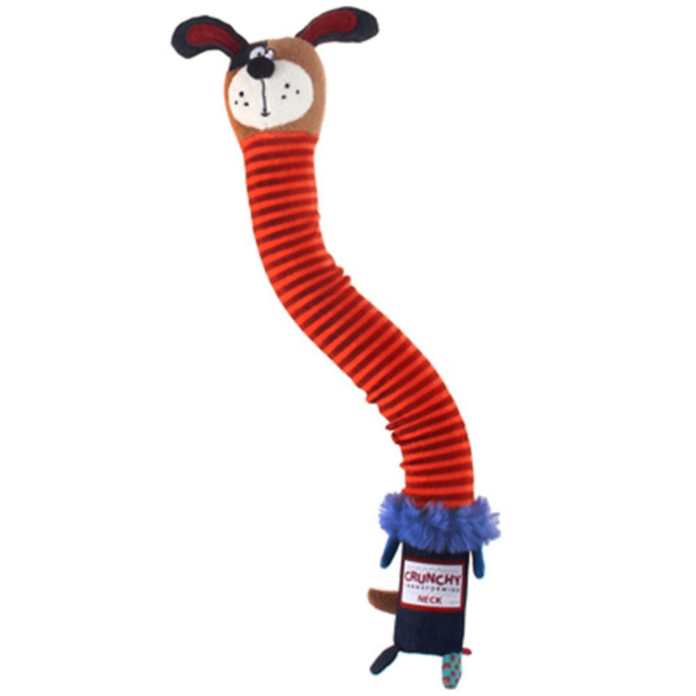 GiGwi Crunchy Neck Dog Plush Friendz with Bone & Squeaker Toy for Dogs