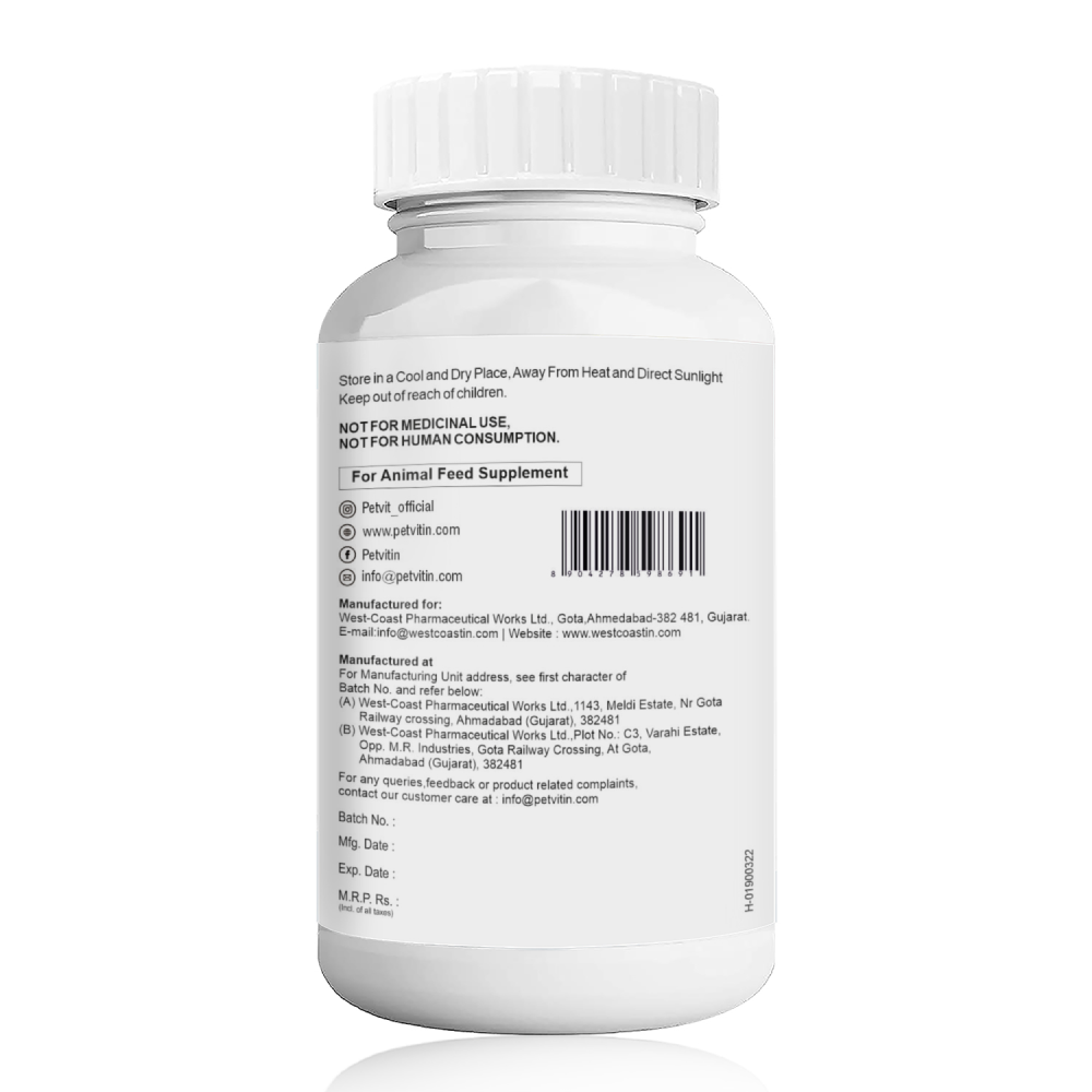 Petvit Calming & Anxiety Powder to Reduce Stress, Aggression & Anxiety for Pets