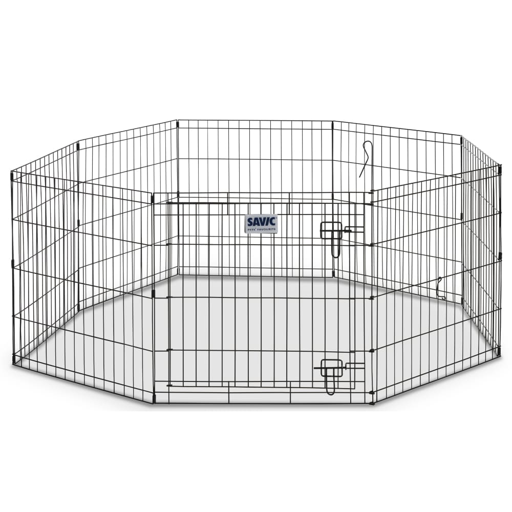 Savic Park Deluxe Play Pen for Dogs (Black)