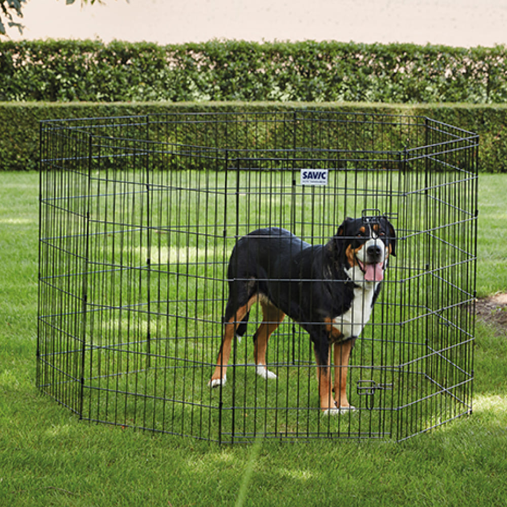 Savic Park Deluxe Play Pen for Dogs (Black)