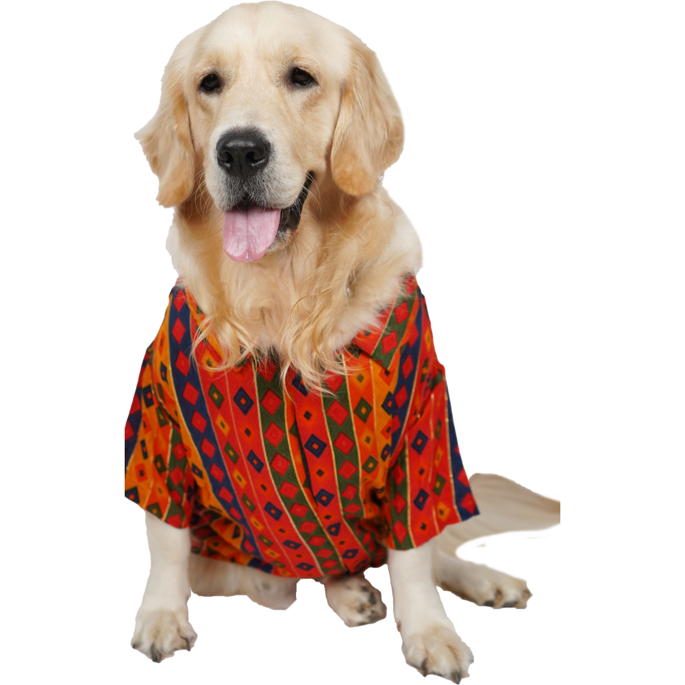 Up4pets Dholi Taro Cotton Shirts For Dogs (Red)