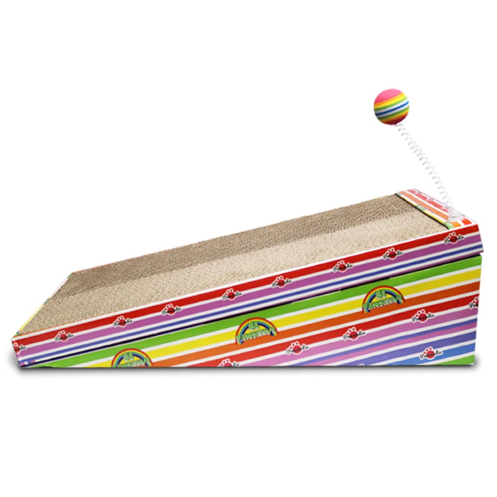 Pawsindia Diagonal Scratcher & Teaser for Cats