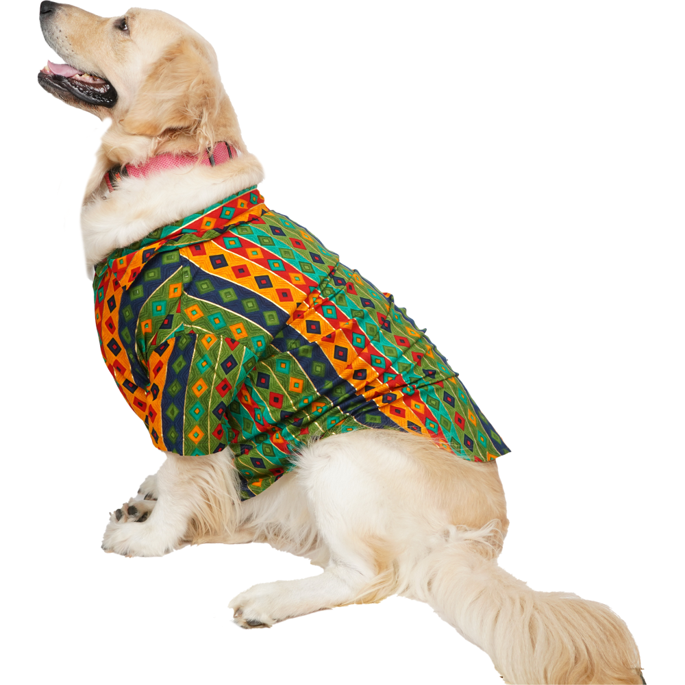 Up4pets Dholi Taro Cotton Shirts For Dogs (Green)