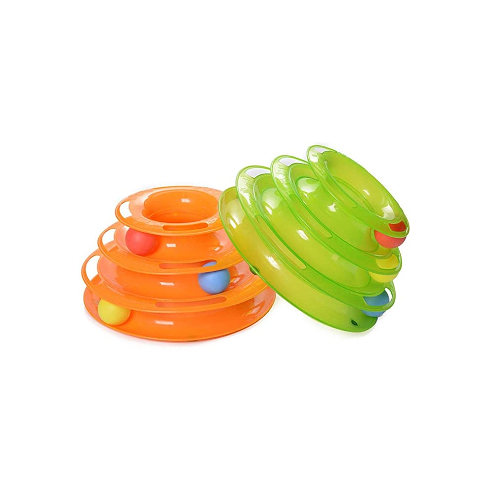 Kiki N Pooch 3 Layer Tower Of Track Toy for Cats