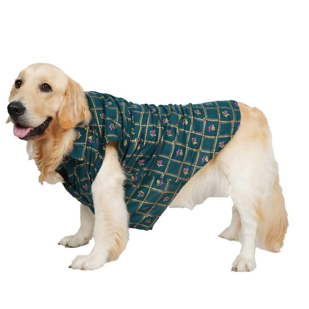 Up4pets Noor Cotton Shirts For Dogs (Green)