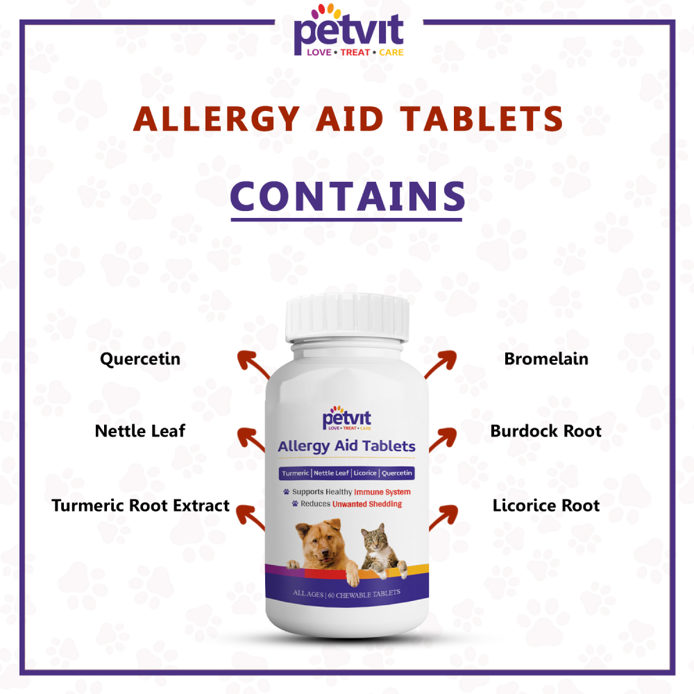 Petvit Allergy Aid Tablets for Pets