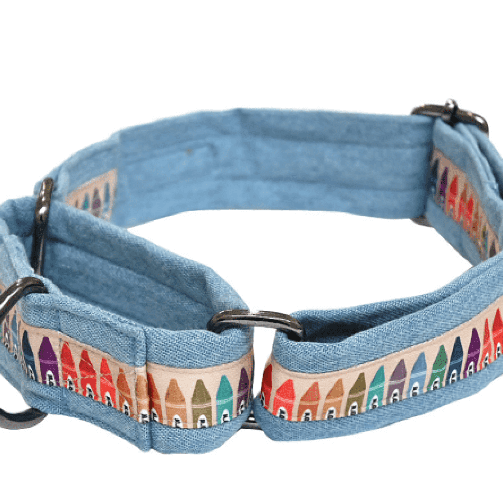 Mutt of Course Woofy Colours Martingale Collar for Dogs