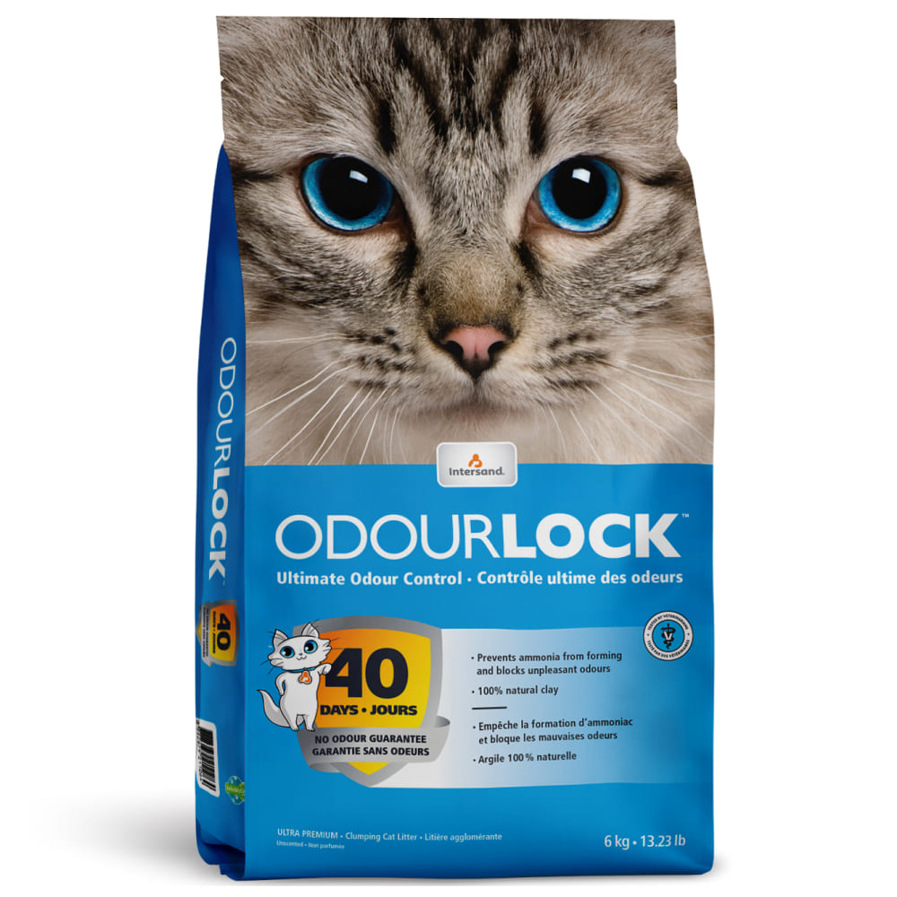 Intersand Odourlock Litter made with 100% Pure Natural Clay for Cats