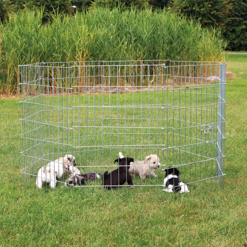 Trixie Natura Galvanized Run for Small Dogs and Puppies