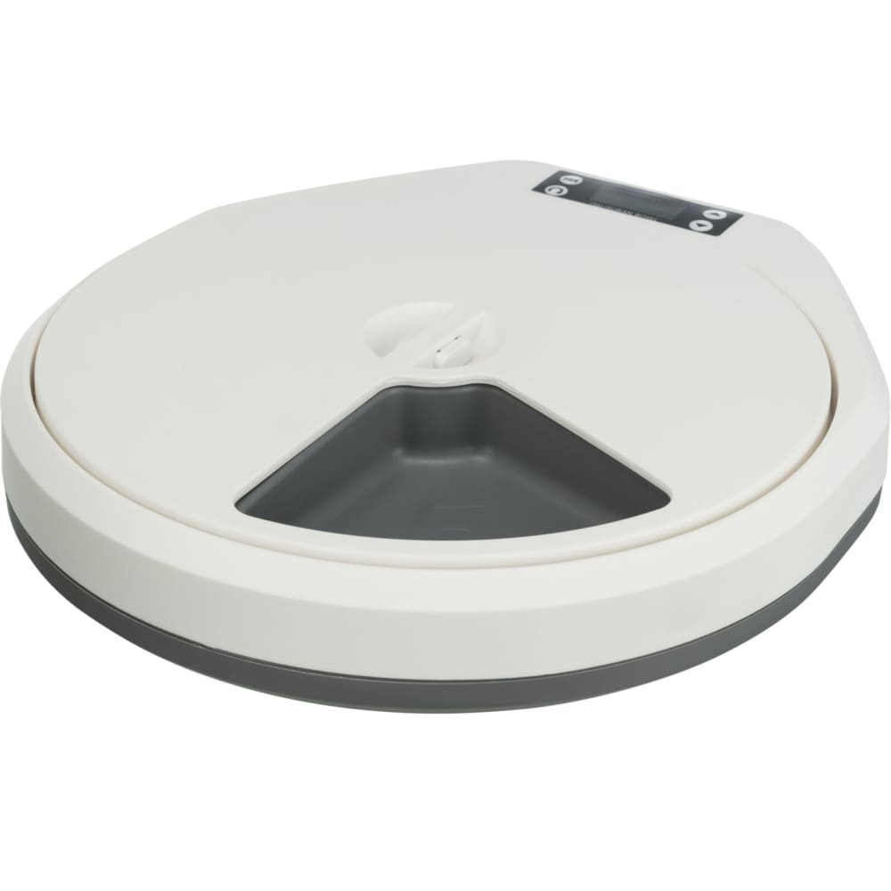 Trixie TX4+1 Automatic Food Dispenser for Pets (White/Grey)