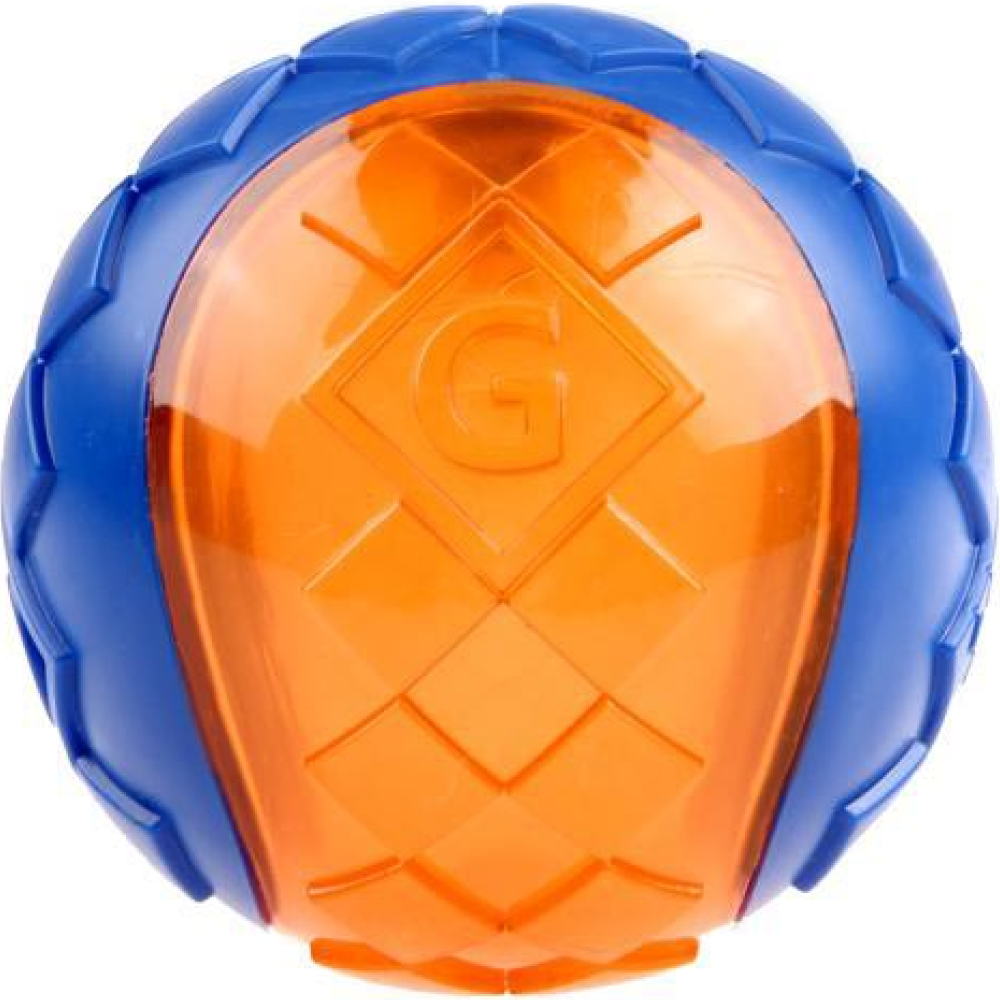 GiGwi Ball Squeaker Toy for Dogs (Blue/Orange)