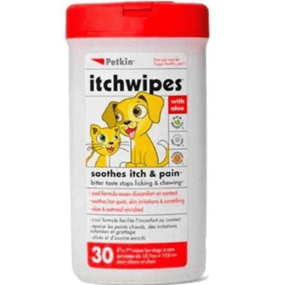 Petkin Itch Wipes for Pets