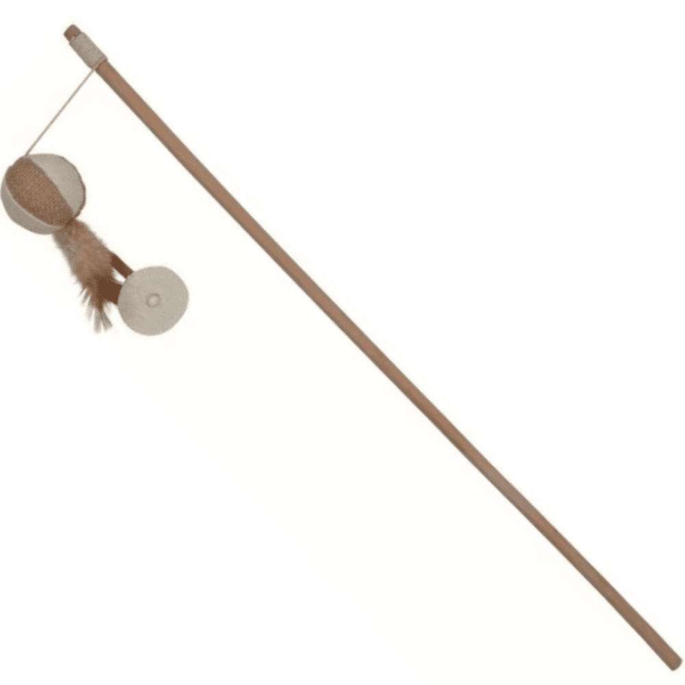 Trixie Playing Rod with Ball & Feathers Toy for Cats