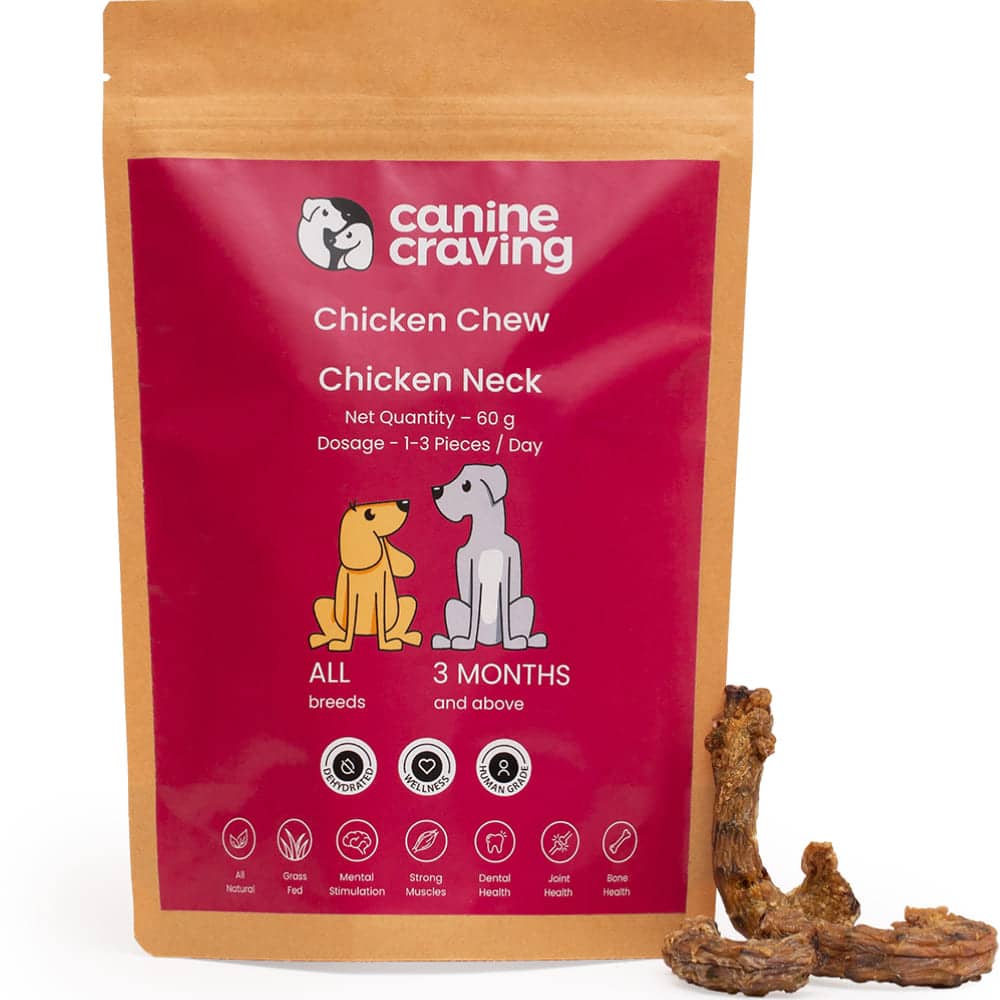 Canine Craving Dehydrated Herb Free Range Chicken Neck Dog Treat