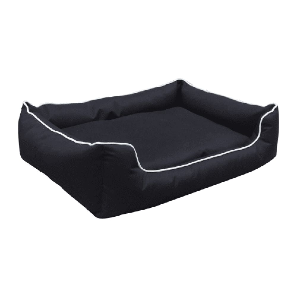 Hiputee Ultra Soft Rectangular Reversible Fleece/Velvet Bed for Pets (Black)